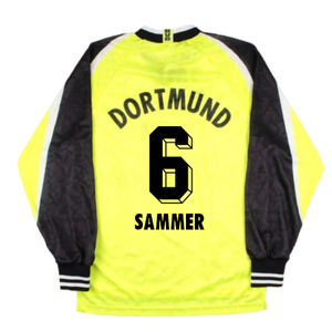 Borussia Dortmund 1995-96 Long Sleeve Home Shirt (S) (Very Good) (Sammer 6)_1