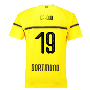 Borussia Dortmund 2018-19 European/Cup Home Shirt (L) (Very Good) (Dahoud 19)_1