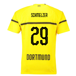 Borussia Dortmund 2018-19 European/Cup Home Shirt (L) (Very Good) (Schmelzer 29)_1