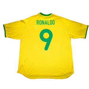 Brazil 2000-02 Home Shirt (L) (Very Good) (Ronaldo 9)_1