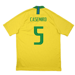 Brazil 2018-19 Home Shirt (Excellent) (Casemiro 5)_1