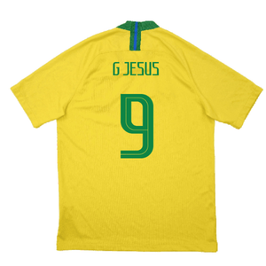 Brazil 2018-19 Home Shirt (Excellent) (G Jesus 9)_1