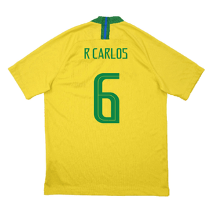 Brazil 2018-19 Home Shirt (M) (Excellent) (R Carlos 6)_1