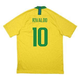 Brazil 2018-19 Home Shirt (Excellent) (Rivaldo 10)_1