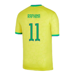 Brazil 2022-23 Home Shirt (Baby) (3-6 months) (Excellent) (Raphina 11)_1