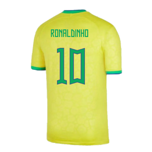 Brazil 2022-23 Home Shirt (Baby) (3-6 months) (Excellent) (Ronaldinho 10)_1