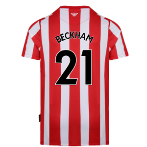 Brentford 2021-23 Home Shirt (L) (Mint) (Beckham 21)_1