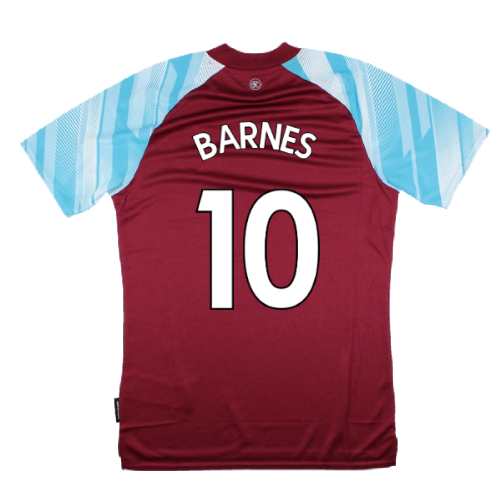 Burnley 2021-22 Home Shirt (Sponsorless) (S) (BARNES 10) (Mint)_1