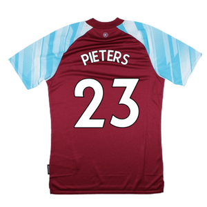 Burnley 2021-22 Home Shirt (Sponsorless) (S) (PIETERS 23) (Mint)_1