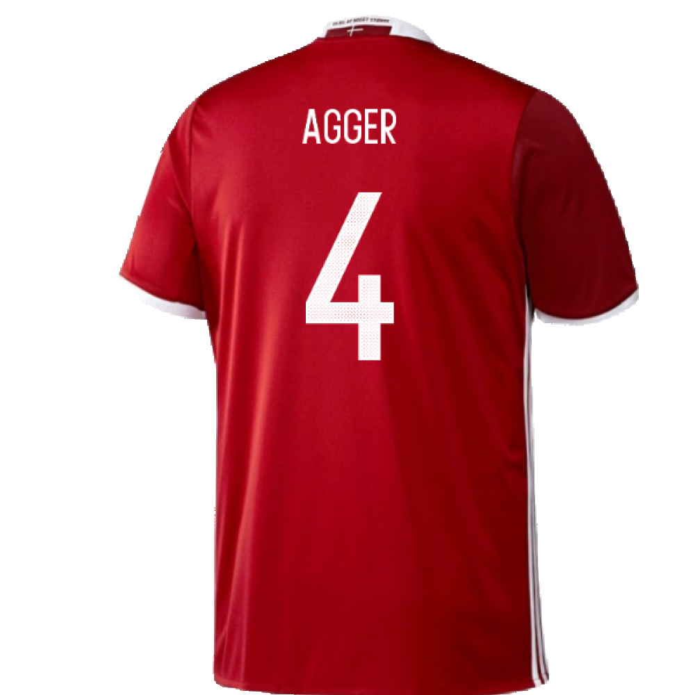 Denmark 2016-17 Home Shirt (S) (Mint) (Agger 4)_1