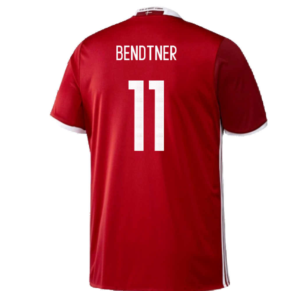Denmark 2016-17 Home Shirt (S) (Mint) (Bendtner 11)_1