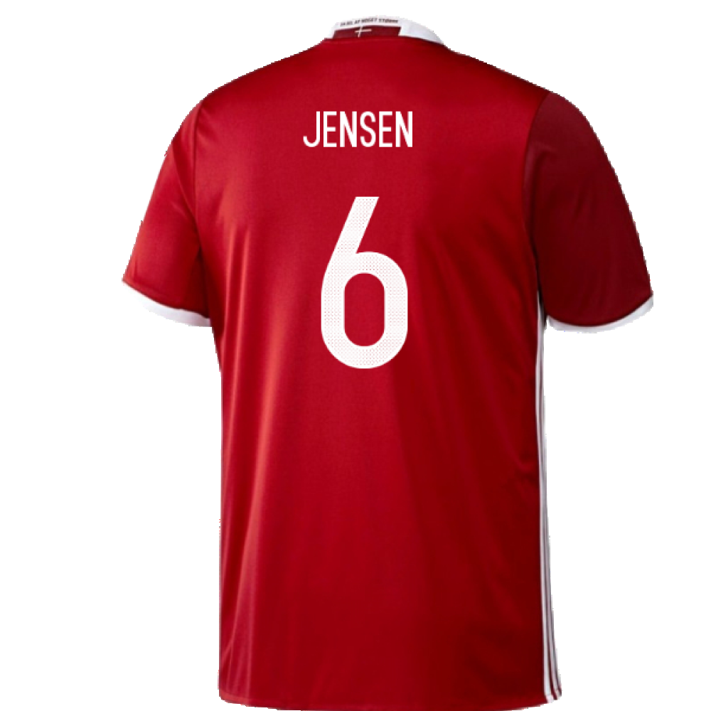 Denmark 2016-17 Home Shirt (S) (Mint) (Jensen 6)_1