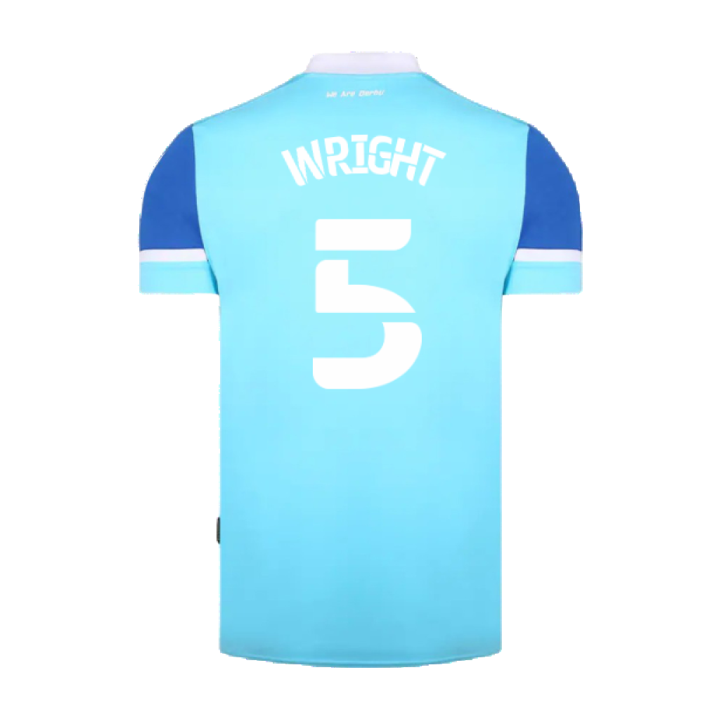Derby County 2021-22 Away Shirt (L) (Excellent) (Wright 5)_1