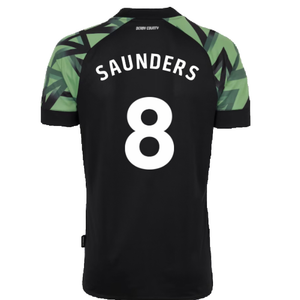 Derby County 2022-23 Away Shirt (Sponsorless) (L) (Saunders 8) (Mint)_1