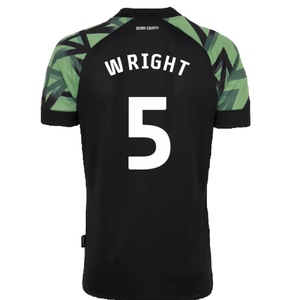 Derby County 2022-23 Away Shirt (Sponsorless) (XL) (Wright 5) (Mint)_1