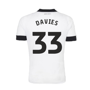 Derby County 2022-23 Home Shirt (Sponsorless) (S) (Davies 33) (Excellent)_1