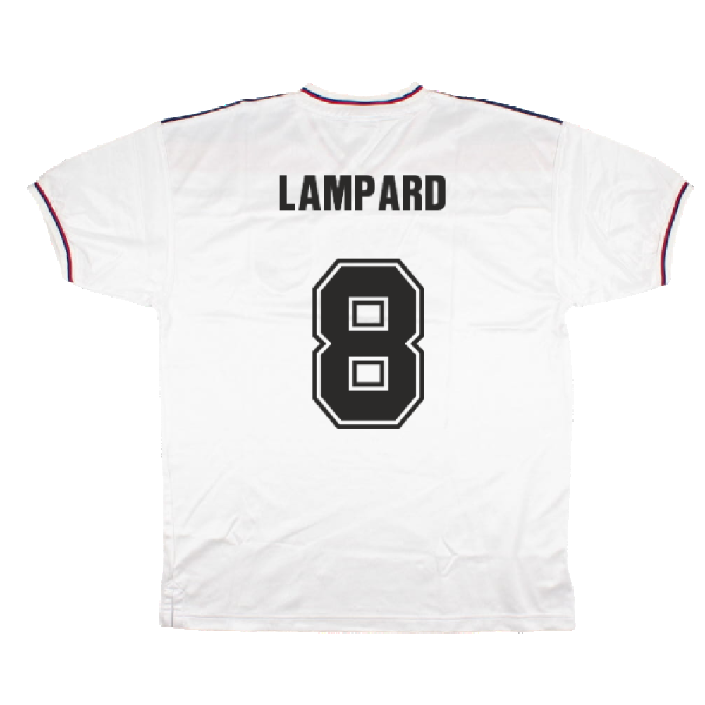 England 1980-82 Score Draw Replica Home Shirt (XL) (Good) (Lampard 8)_1