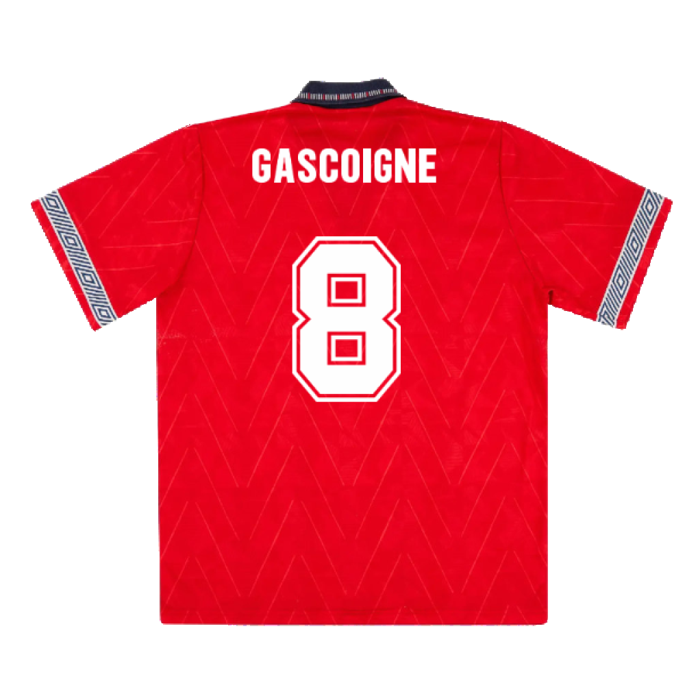 England 1990-92 Away Shirt (XL) (Excellent) (Gascoigne 8)_1