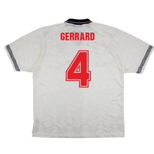 England 1990-92 Home Shirt (XL) (Excellent) (Gerrard 4)_1