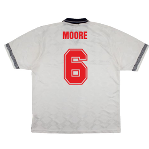 England 1990-92 Home Shirt (XL) (Excellent) (Moore 6)_1