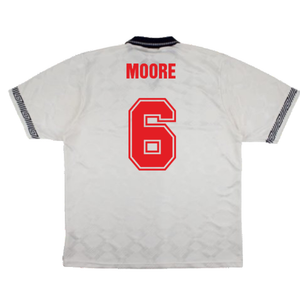 England 1990-92 Home Shirt (XL) (Good) (Moore 6)_1