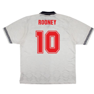 England 1990-92 Home Shirt (XL) (Excellent) (Rooney 10)_1