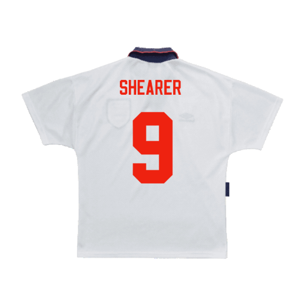 England 1993-1995 Home Shirt (XL) (Very Good) (Shearer 9)_1