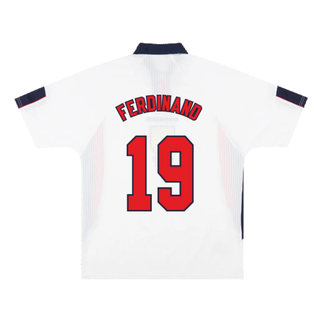 England 1997-99 Home Shirt (Good) (FERDINAND 19)_1