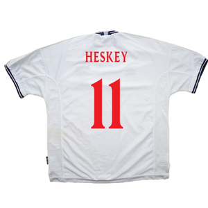 England 1999-00 Home Shirt (L) (Good) (Heskey 11)_2