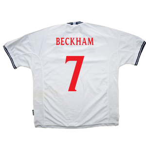 England 1999-00 Home Shirt (XL) (Very Good) (Beckham 7)_2