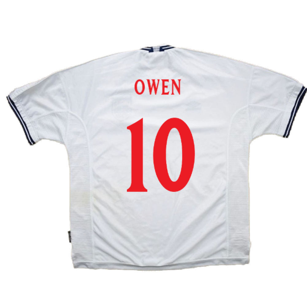 England 1999-00 Home Shirt (XL) (Very Good) (Owen 10)_2