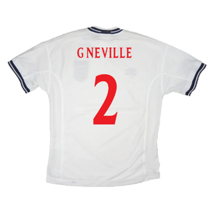 England 1999-01 Home Shirt (L) (Very Good) (G Neville 2)_1