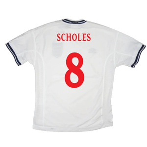 England 1999-01 Home Shirt (Fair) (Scholes 8)_1