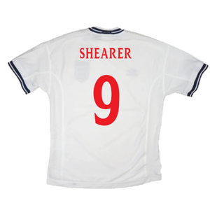 England 1999-01 Home Shirt (L) (Very Good) (Shearer 9)_1