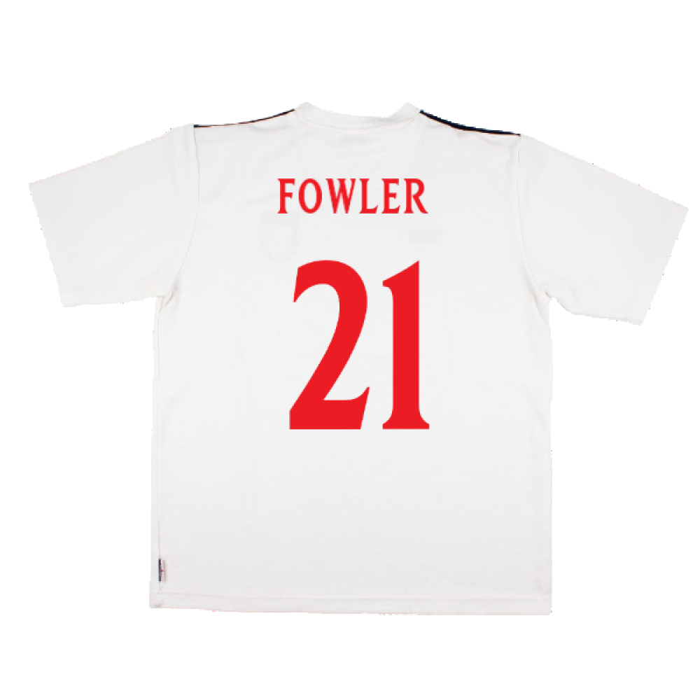 England 1999-2001 Umbro Training Shirt (L) (Fowler 21) (Excellent)_1