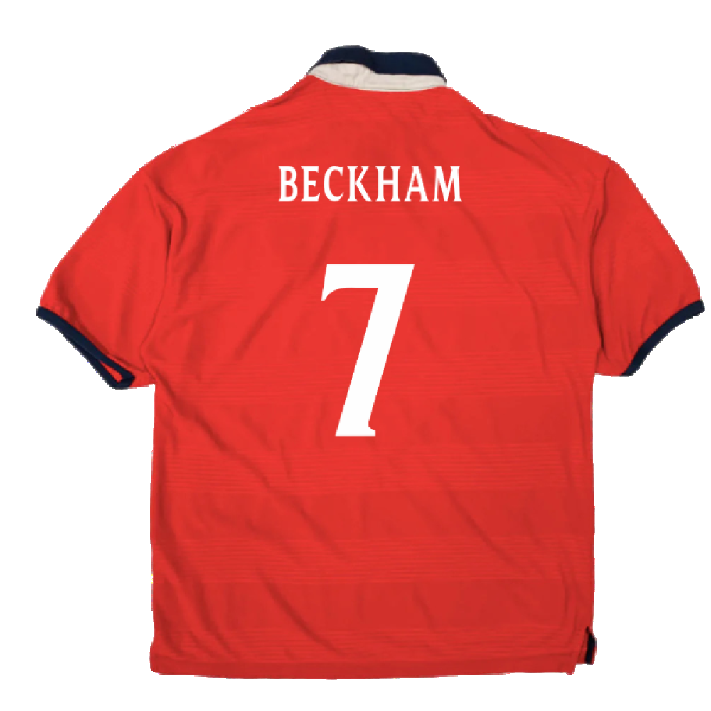 England 2000-01 Away Shirt (XL) (Very Good) (Beckham 7)_1