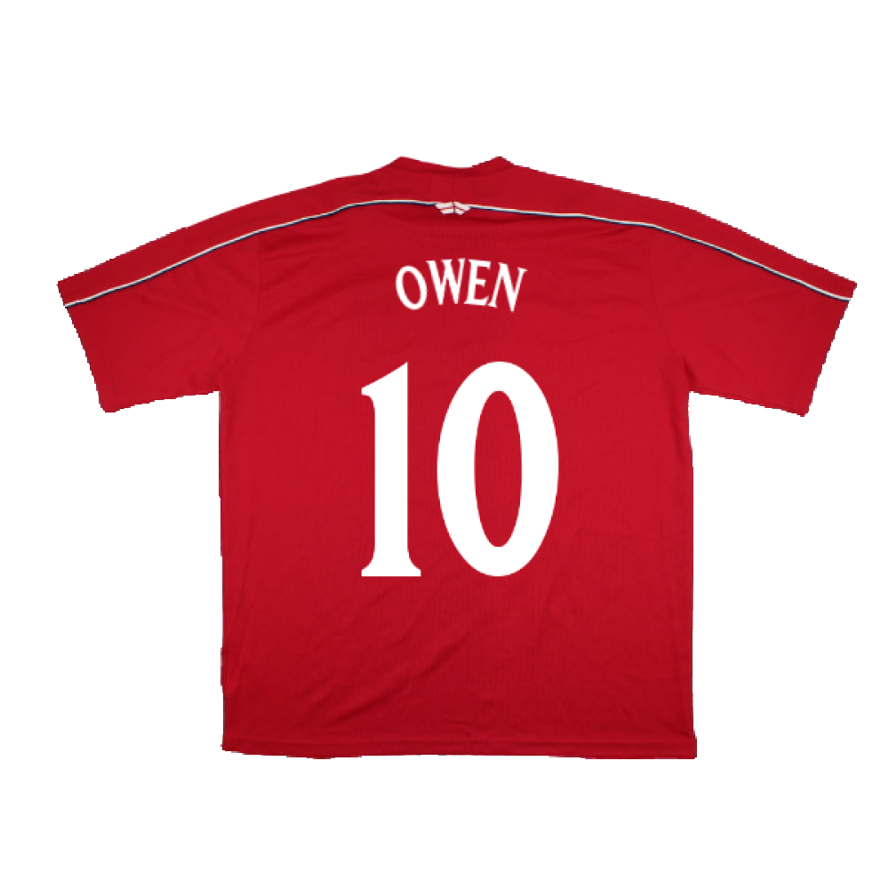 England 2000s Umbro Training Shirt (XXL) (Very Good) (Owen 10)_2