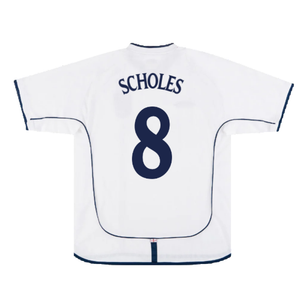 England 2001-03 Home Shirt (XL) (Good) (Scholes 8)_1