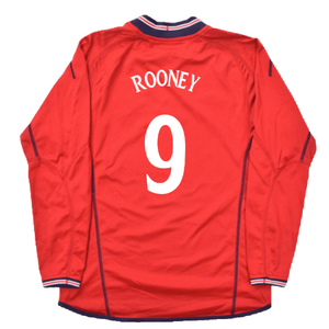 England 2002-04 Away Shirt LS (XL) (Excellent) (ROONEY 9)_2