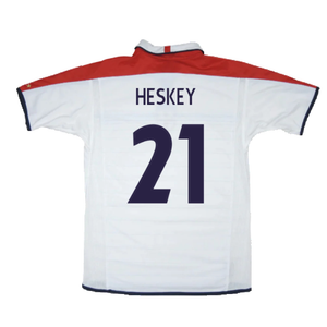 England 2003-05 Home Shirt (XL) (Fair) (Heskey 21)_1