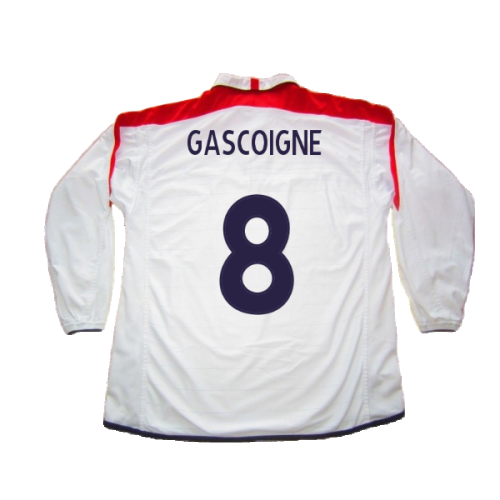 England 2003-05 Home L/S (M) (Excellent) (Gascoigne 8)_1