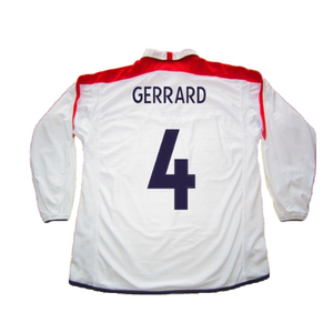 England 2003-05 Home L/S Shirt (M) (Excellent) (Gerrard 4)_1