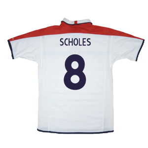 England 2003-05 Home Shirt (XL) (Very Good) (Scholes 8)_1