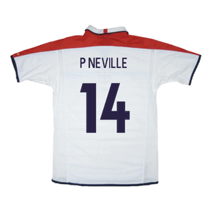 England 2003-05 Home Shirt (M) (Excellent) (P Neville 14)_1