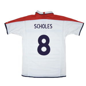 England 2003-05 Home Shirt (XL) (Excellent) (Scholes 8)_1