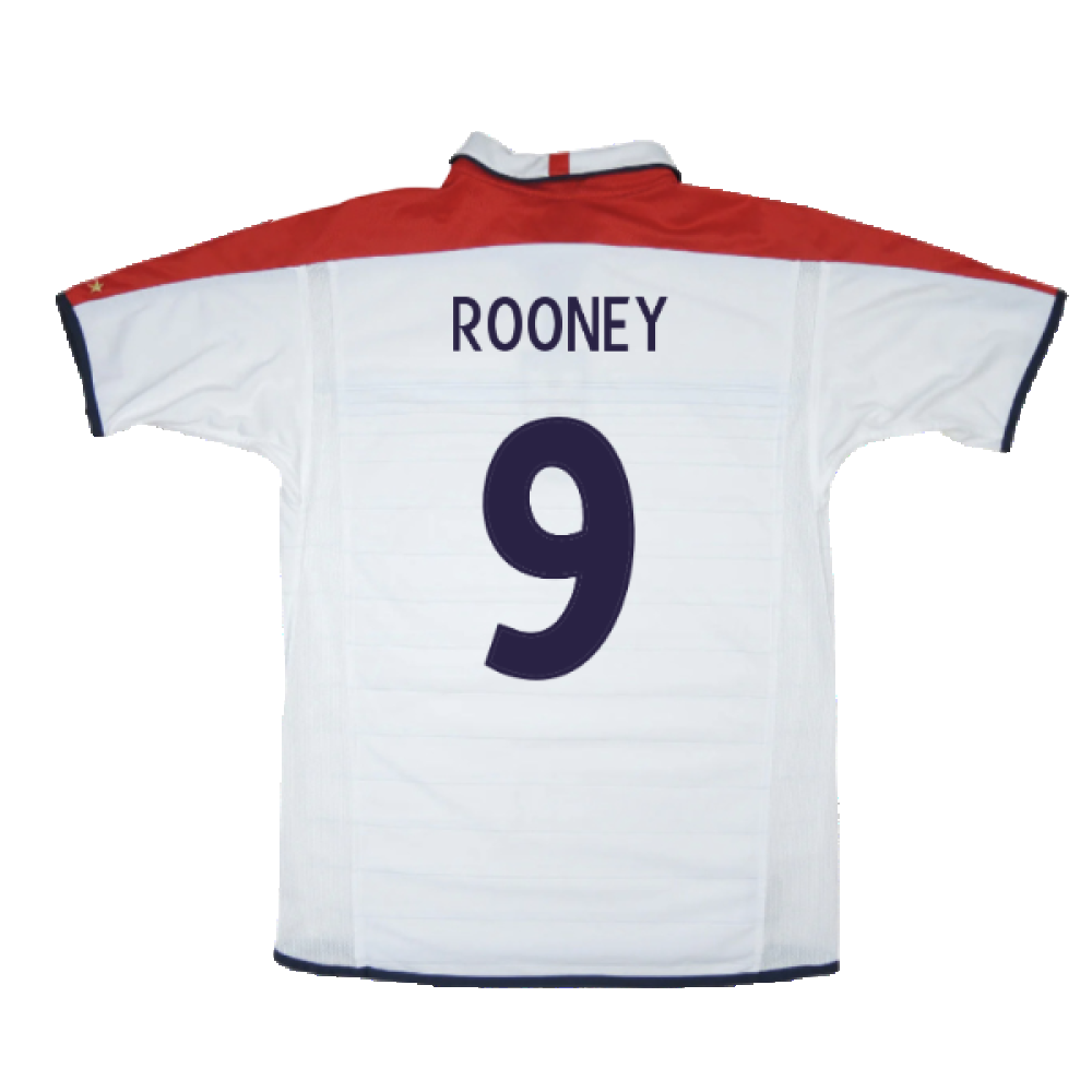 England 2003-05 Home Shirt (XL) (Excellent) (ROONEY 9)_2