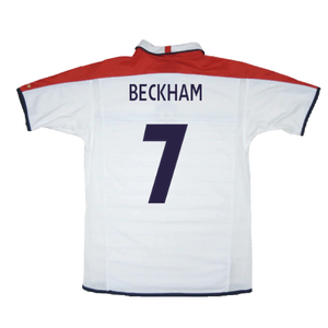 England 2004-05 Home Shirt (Good) (Beckham 7)_1