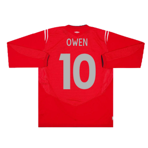 England 2004-06 Long Sleeve Away Shirt (Excellent) (Owen 10)_1