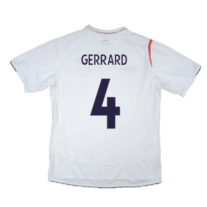 England 2005-07 Home Shirt (2XL) (Fair) (GERRARD 4)_2