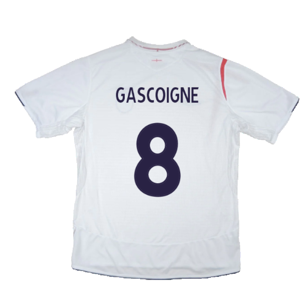England 2005-07 Home Shirt (M) (Excellent) (GASCOIGNE 8)_2